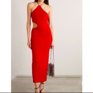 Reformation | Red Helios Halter Dress NWT (M)